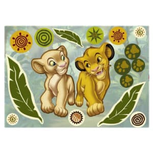 KOMAR Dekosticker »Simba and Nala«