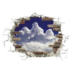 KOMAR Dekosticker »Break Out Clouds«