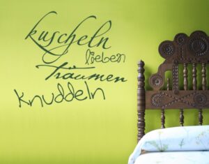 Wandtattoo Spruch No.UL364 Kuscheln&more