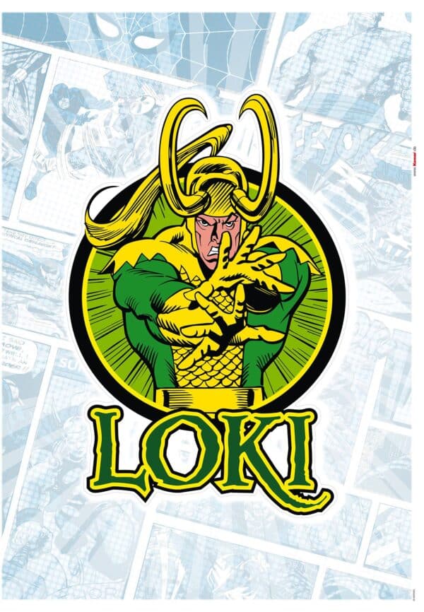 Wandtattoo Loki Comic Classic