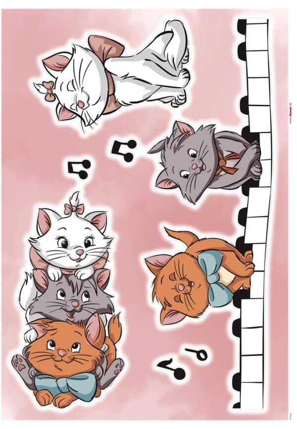 Wandtattoo Aristocats Kittens