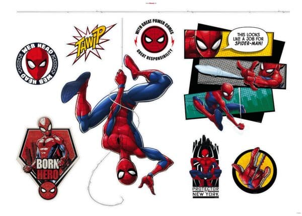 Wandtattoo Spider-Man Web Head