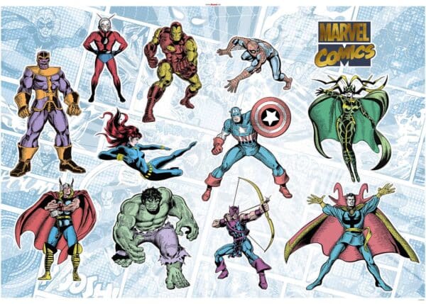 Wandtattoo Marvel Comics Collection