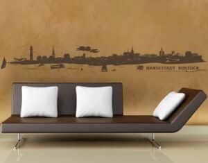 Wandtattoo Architektur & Skyline No.FB39 Rostock Skyline I