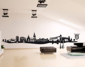 Wandtattoo Architektur & Skyline No.AC10 Wuppertal Skyline