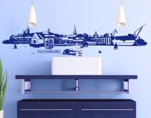 Wandtattoo Architektur & Skyline No.TA90 Skyline Flensburg