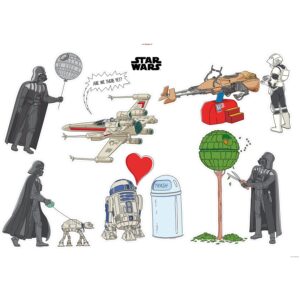 Komar Deko-Sticker Star Wars Treatment 100 x 70 cm