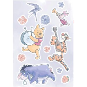 Komar Deko-Sticker Winnie Pooh Flowers 50 x 70 cm