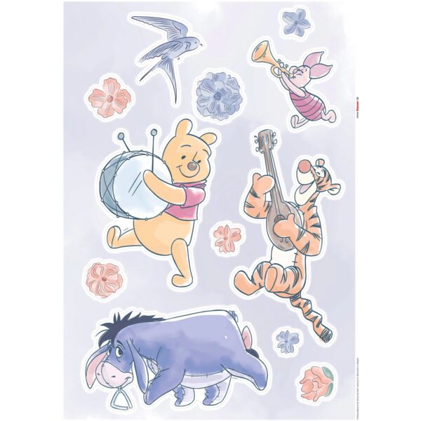 Komar Deko-Sticker Winnie Pooh Flowers 50 x 70 cm