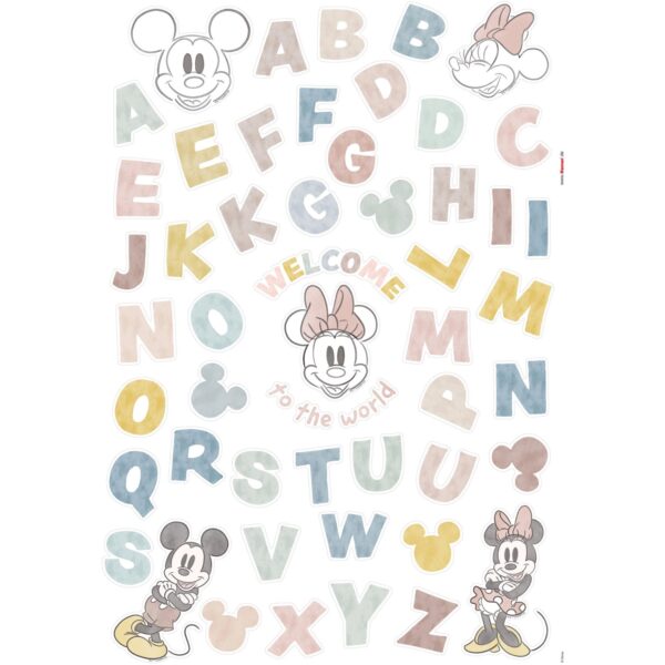 Komar Deko-Sticker Mickey Alphabet 50 x 70 cm