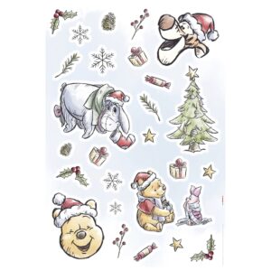 Komar Deko-Sticker Winnie Pooh Christmas 50 cm x 70 cm