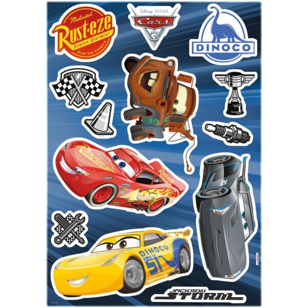 Komar Deko-Sticker Cars 3 Autos 50 cm x 70 cm