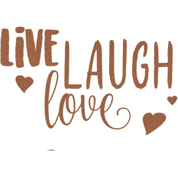 Komar Deko-Sticker Live Laugh Love 50 cm x 70 cm