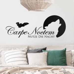 Wandtattoo Spruch Carpe Noctem