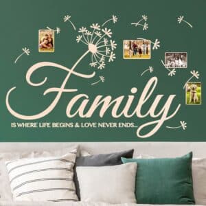 Wandtattoo Spruch Family Life Love