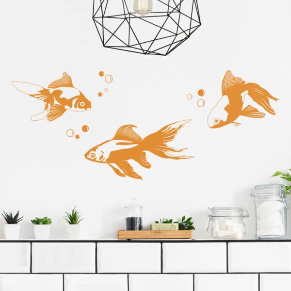 Wandtattoo Badezimmer Goldfische