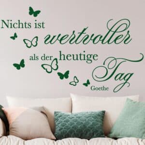 Wandtattoo Spruch Heutiger Tag