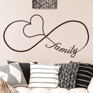 Wandtattoo Spruch Infinity Family