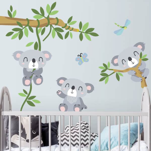 Wandtattoo 44-teilig Koala Set