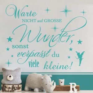 Wandtattoo Spruch Kleine Wunder