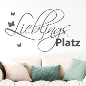 Wandtattoo Spruch Lieblingsplatz