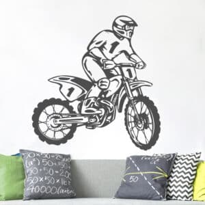 Wandtattoo Motorsportler