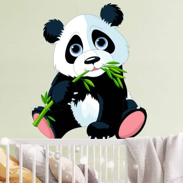 Wandtattoo Naschender Panda