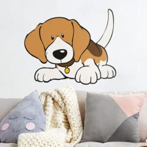 Wandtattoo Kinderzimmer NICI - Beagle liegend