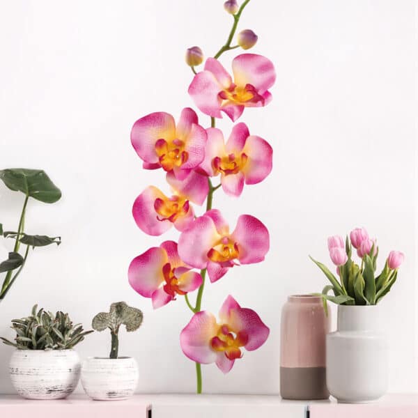 Wandtattoo Blumen No.177 Orchidee Rosa II