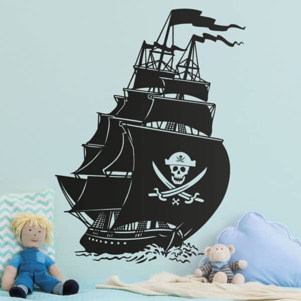 Wandtattoo Kinderzimmer No.SF506 Piratenschiff