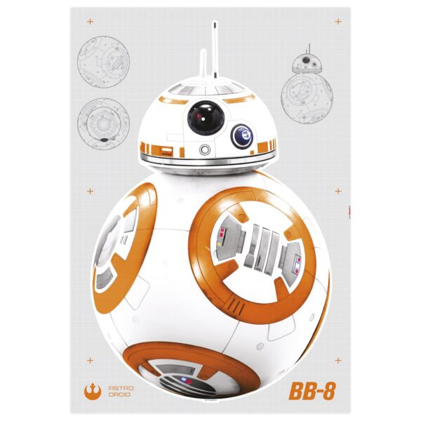 Wandtattoo Kinderzimmer Star Wars - BB-8