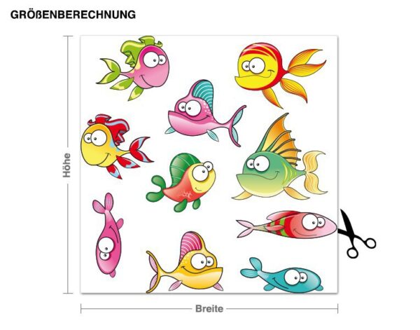 Wandtattoo Kinderzimmer Fischis 2