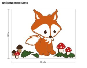 Wandtattoo Kinderzimmer Fuchs