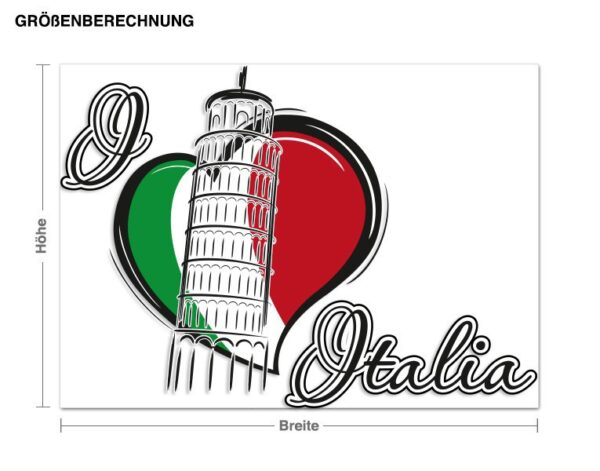 Wandtattoo Spruch I love Italia