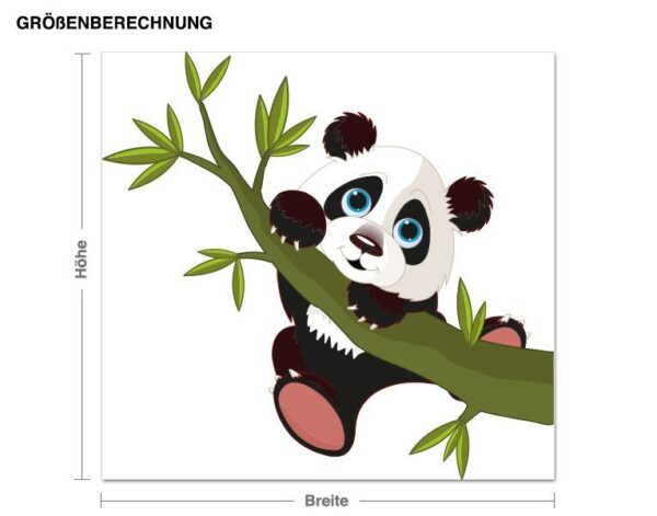 Wandtattoo Kinderzimmer kleiner Panda