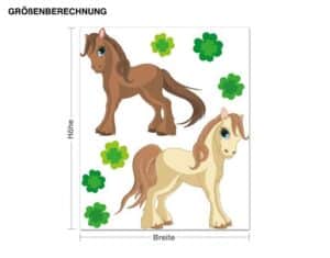 Wandtattoo Kinderzimmer Ponyfreunde