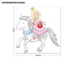 Wandtattoo Kinderzimmer Steinbeck - Anneli mit ihrem Pony