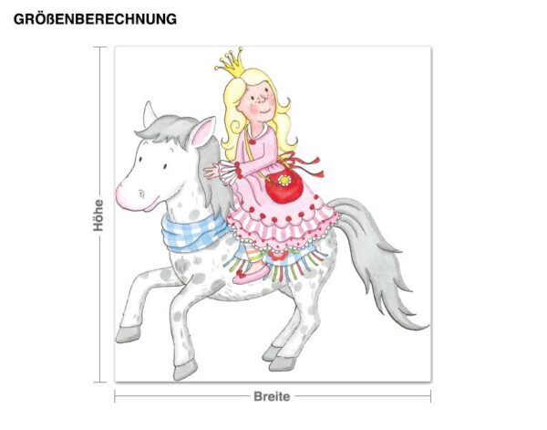 Wandtattoo Kinderzimmer Steinbeck - Anneli mit ihrem Pony