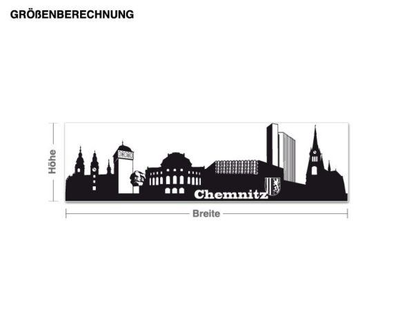 Wandtattoo Architektur & Skyline Chemnitz