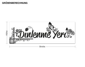 Wandtattoo Spruch Dinlenme Yeri