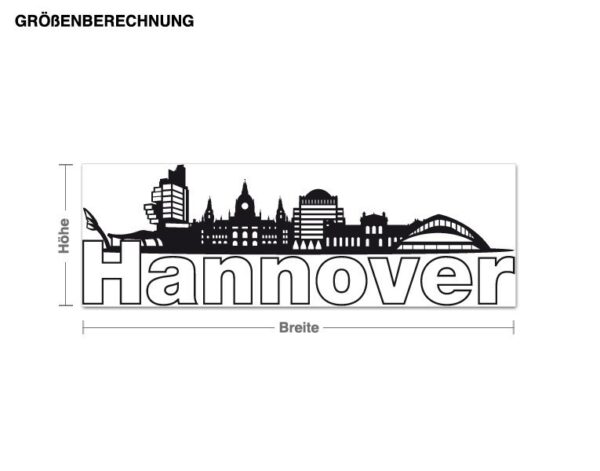 Wandtattoo Architektur & Skyline Hannover-Skyline