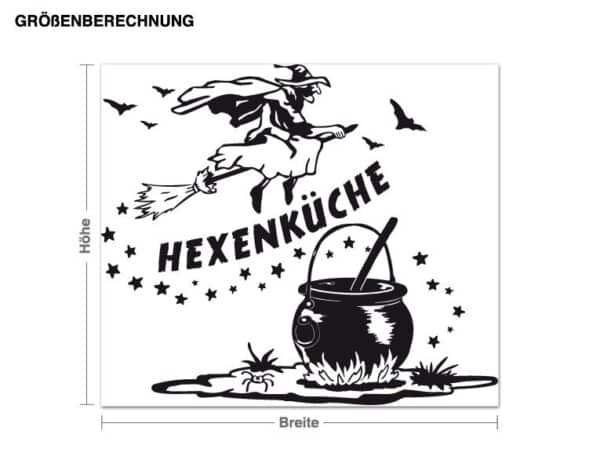 Wandtattoo Küchenspruch Hexenküche2