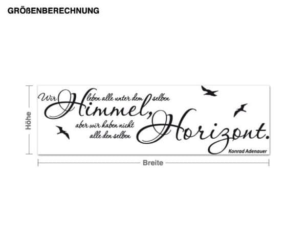 Wandtattoo Spruch Horizont