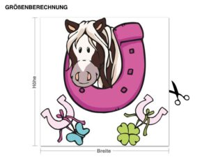 Wandtattoo Kinderzimmer NICI - Horse Club Junior Hufeisen