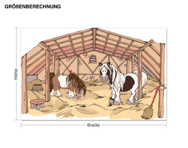 Wandtattoo Kinderzimmer NICI - Horse Club Junior Pferdestall