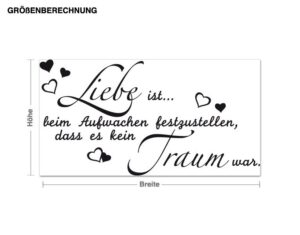 Wandtattoo Spruch Liebe ist...