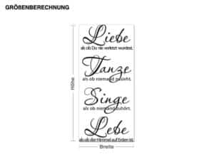 Wandtattoo Spruch Liebe