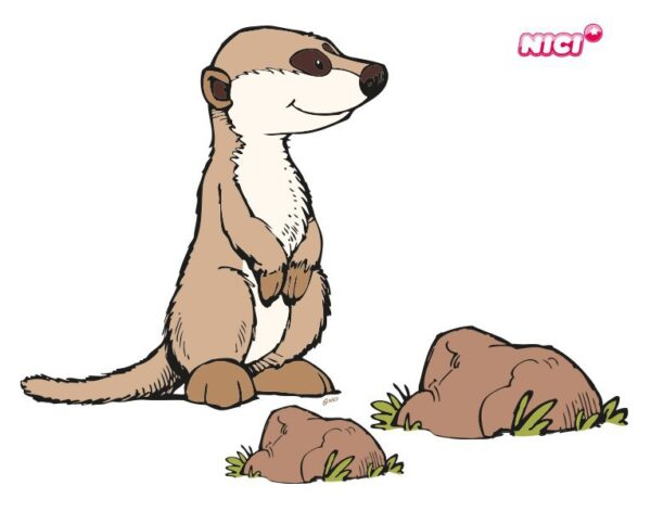 Wandtattoo Kinderzimmer NICI - Meerkat