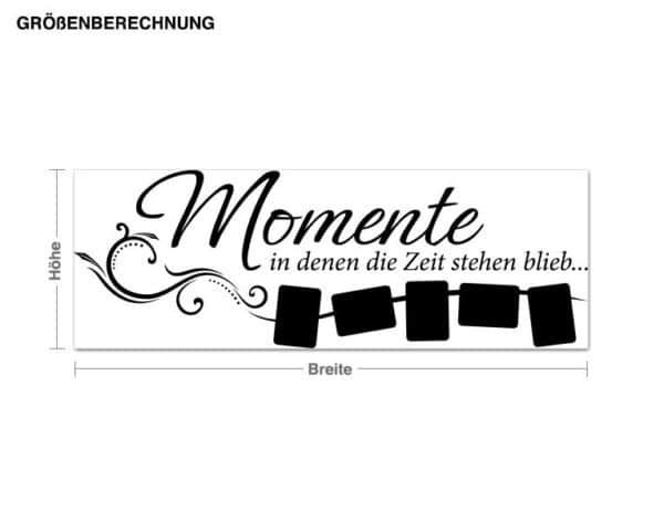 Wandtattoo Spruch Momente