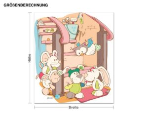 Wandtattoo Kinderzimmer NICI - My First neue Freunde